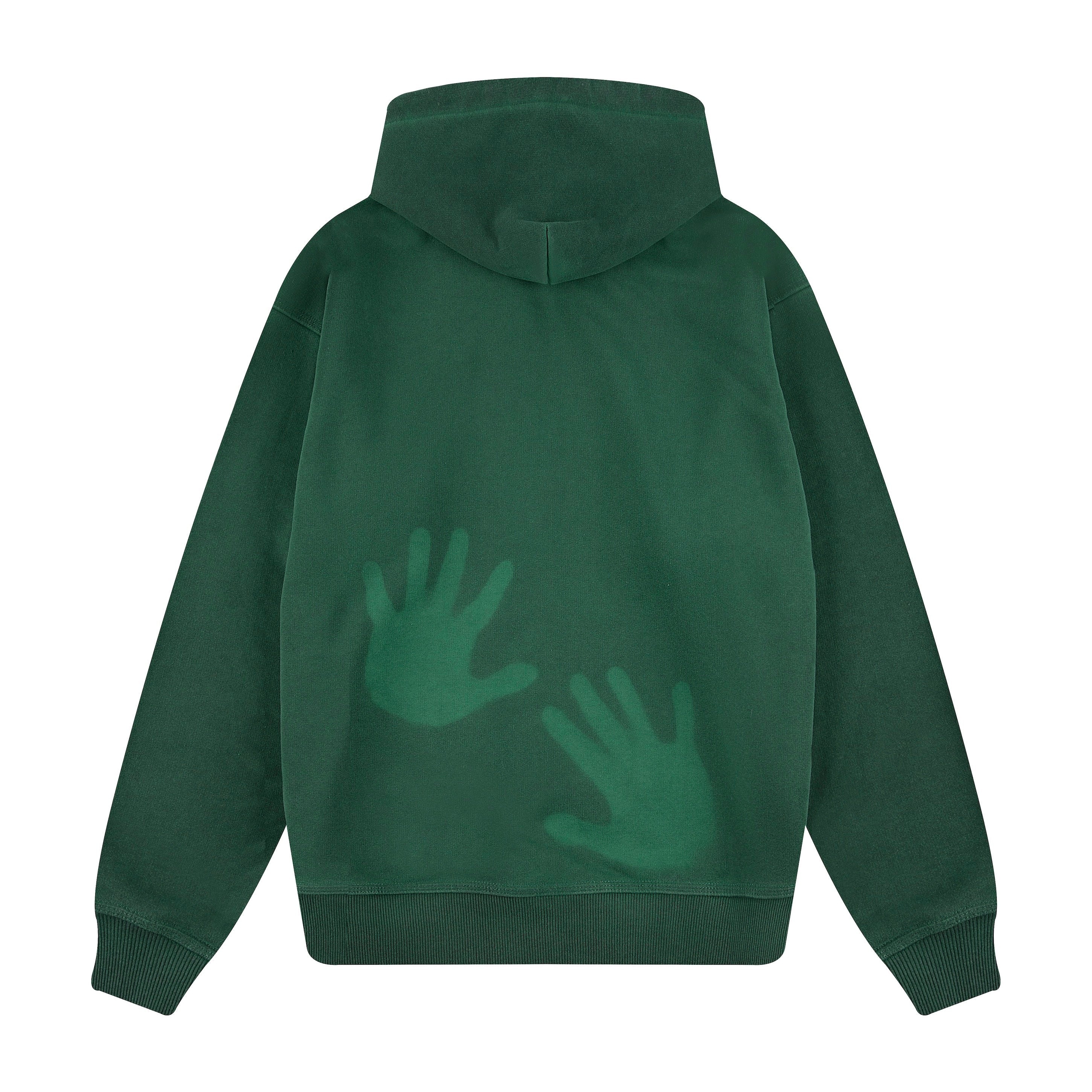 "super kid" Hoodie green