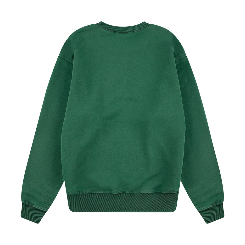 "super kid" crewneck green
