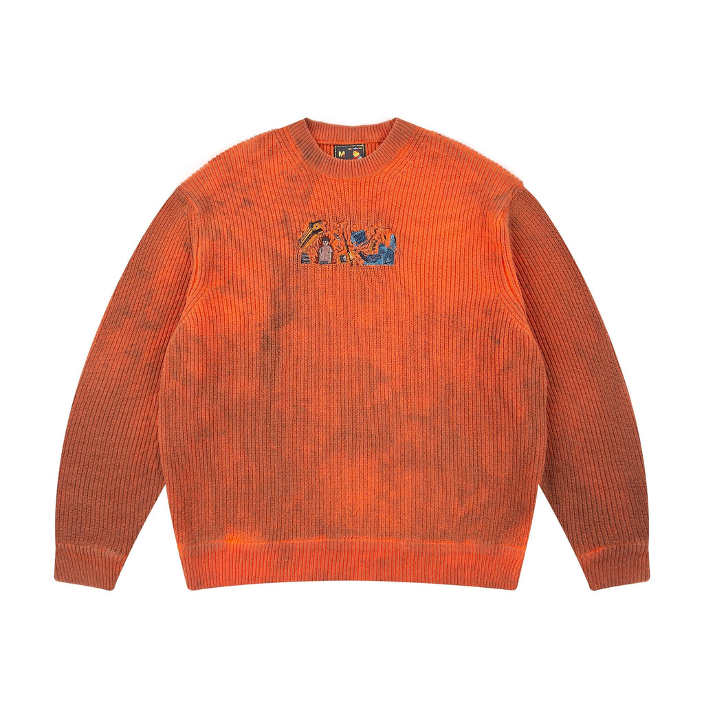 "super kid" heat reactive knit orange