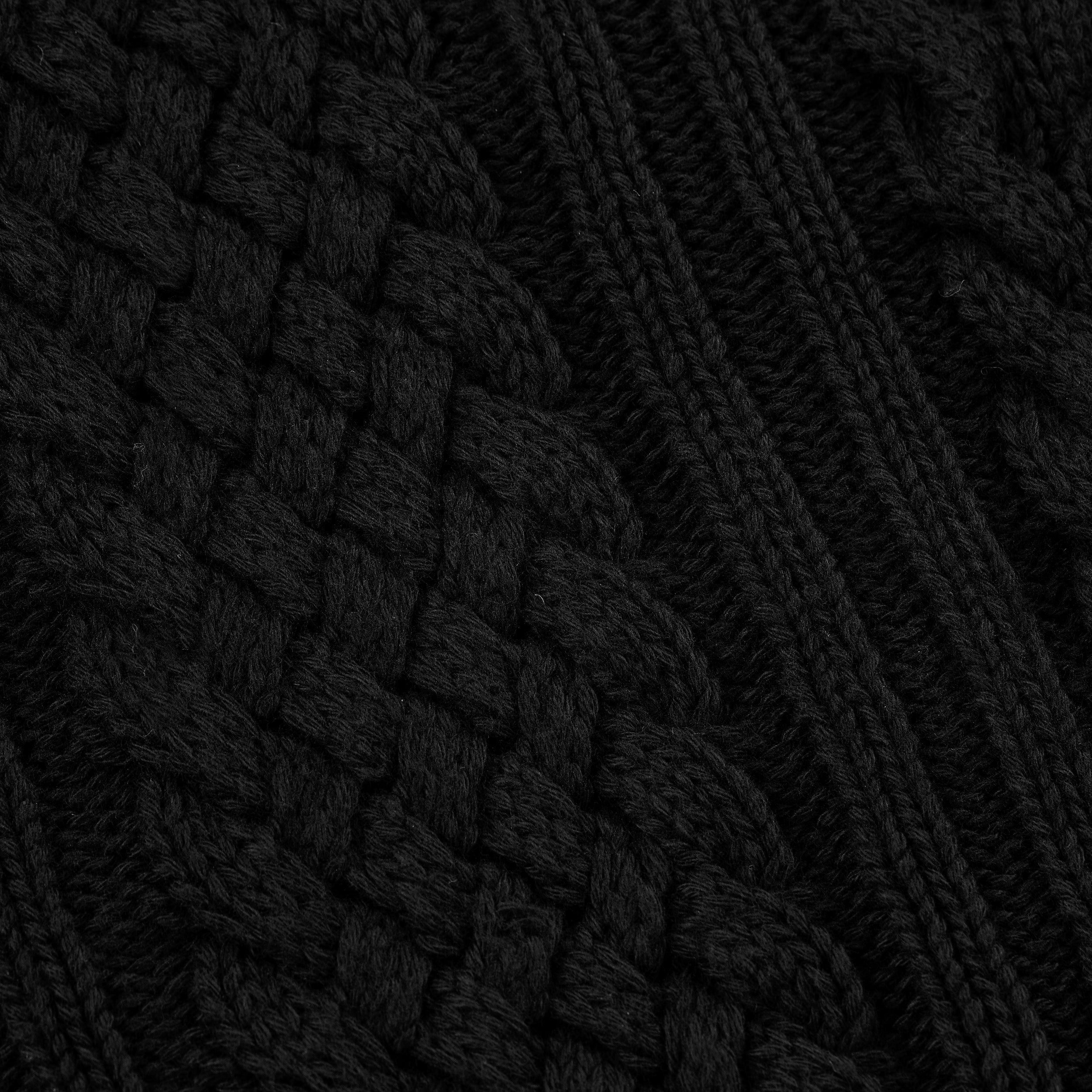 "Jazz" cable knit black