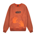 "super kid" crewneck orange