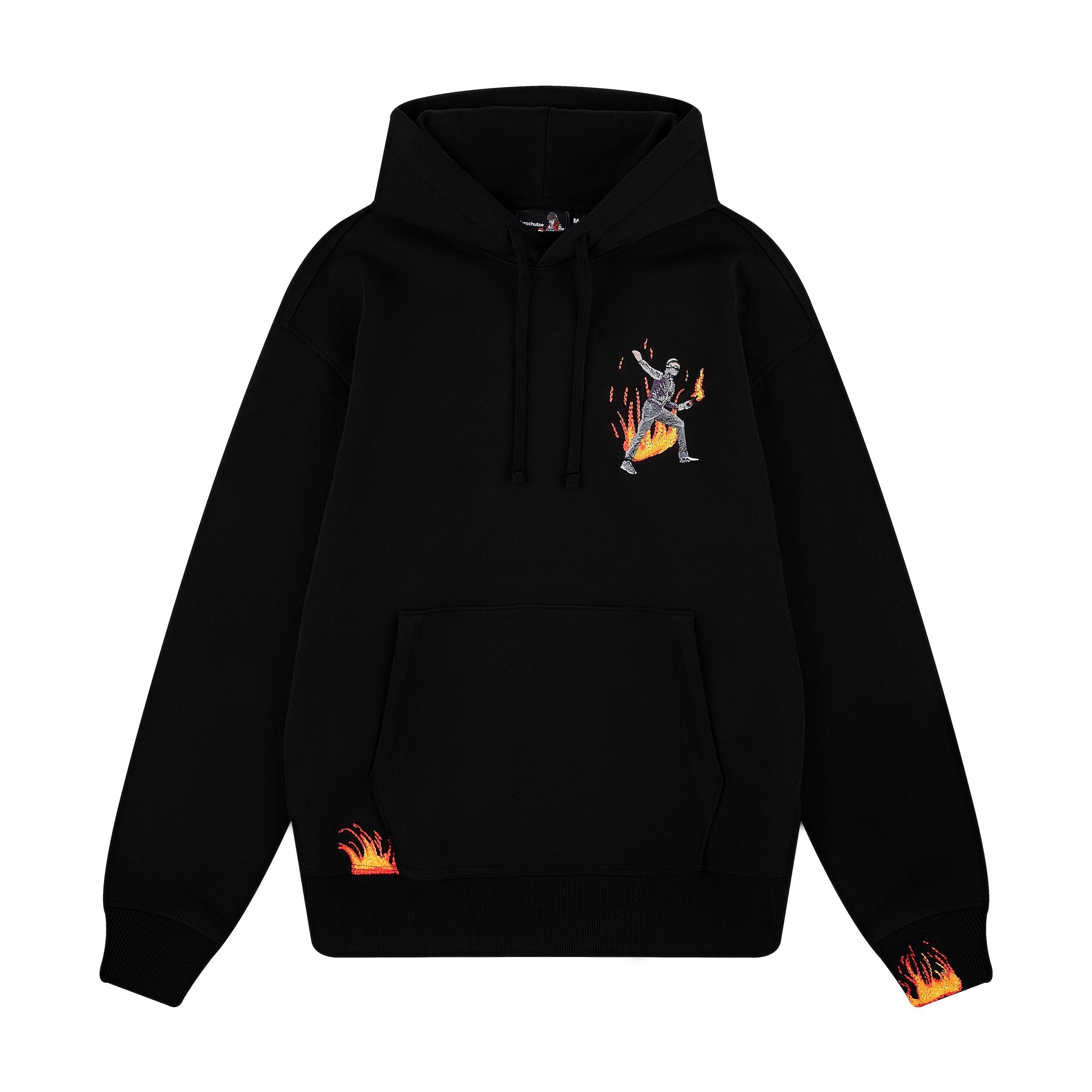 "riot" Hoodie black