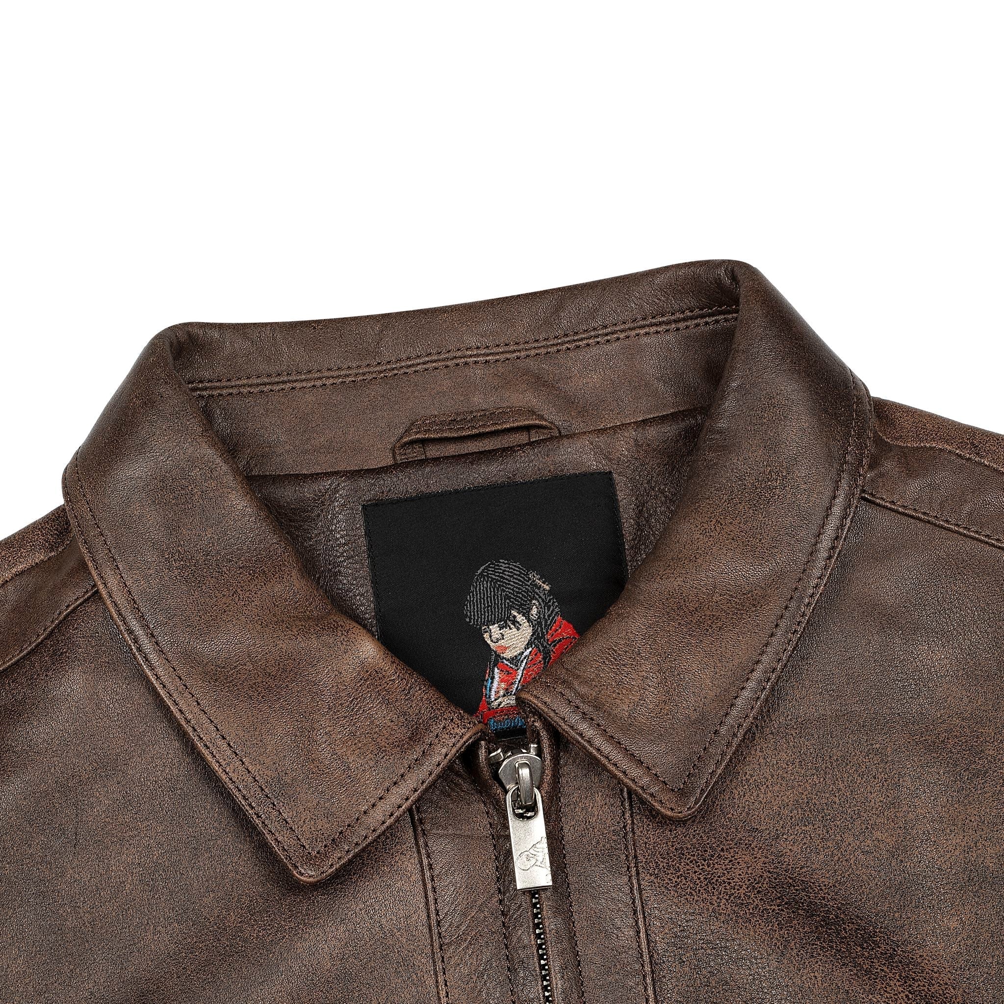 "jazz v2" leather jacket