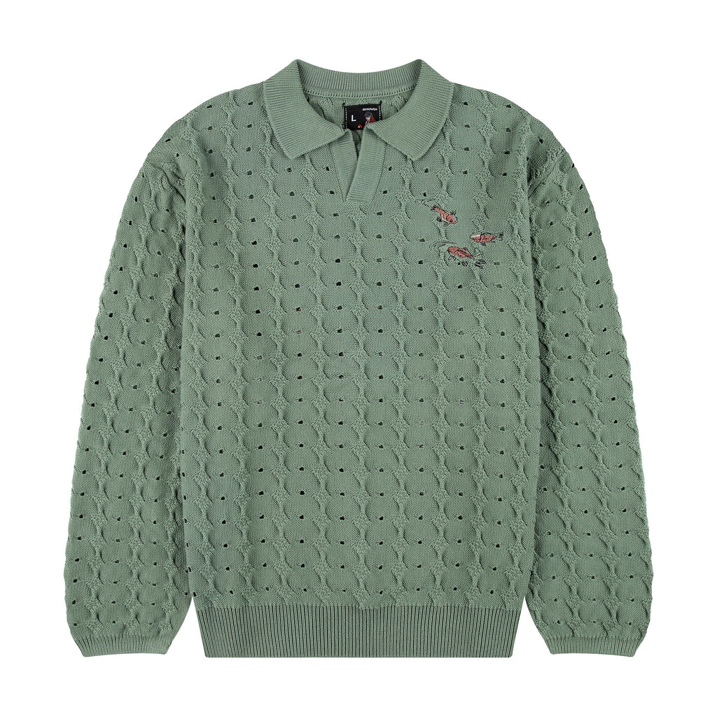 "lotus" longsleeve knit green