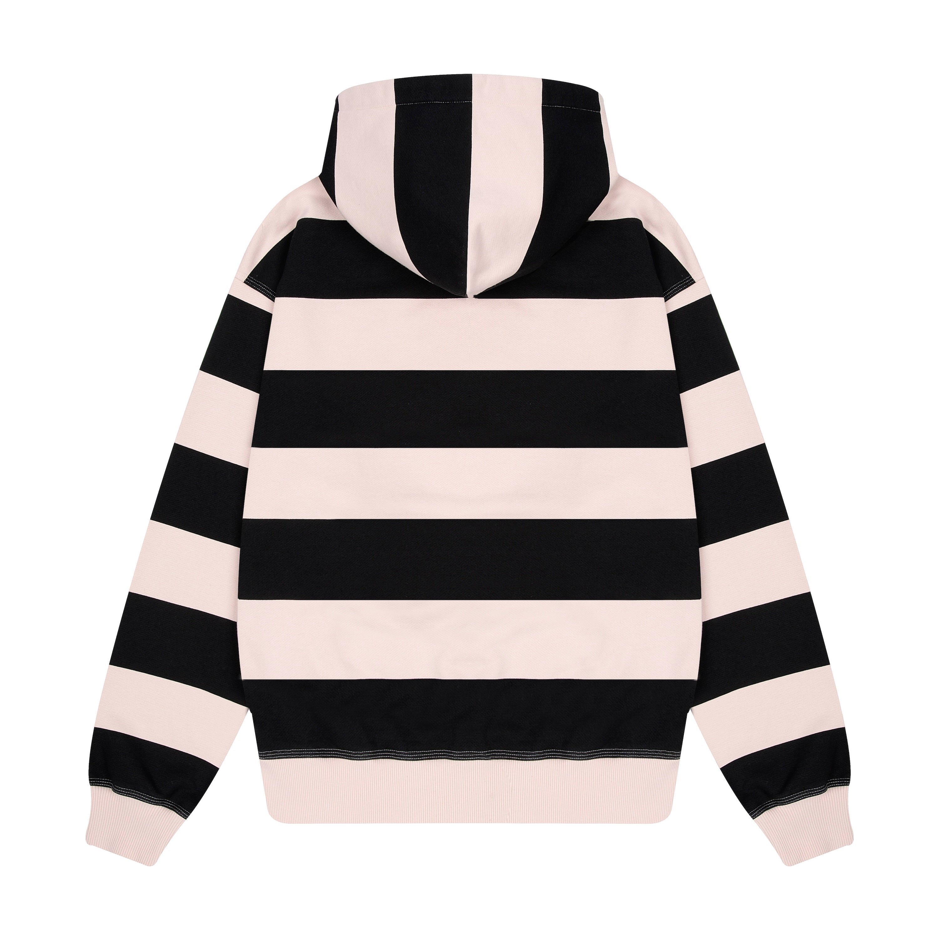 "on air" pink-purple striped Hoodie