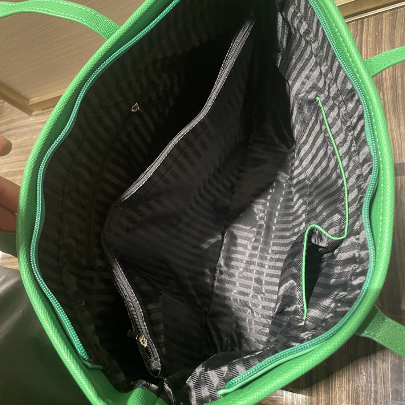 Chrome Heart Leather Bag Embroidered Shoulder Bag Tote Bag