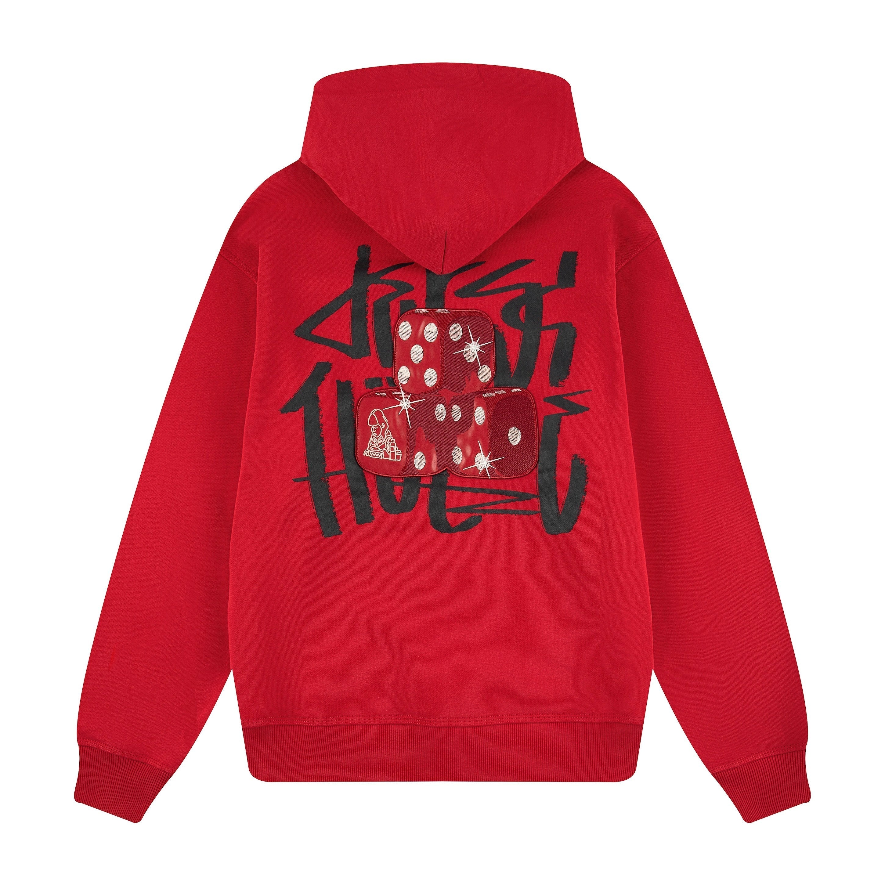 "dice" Hoodie red