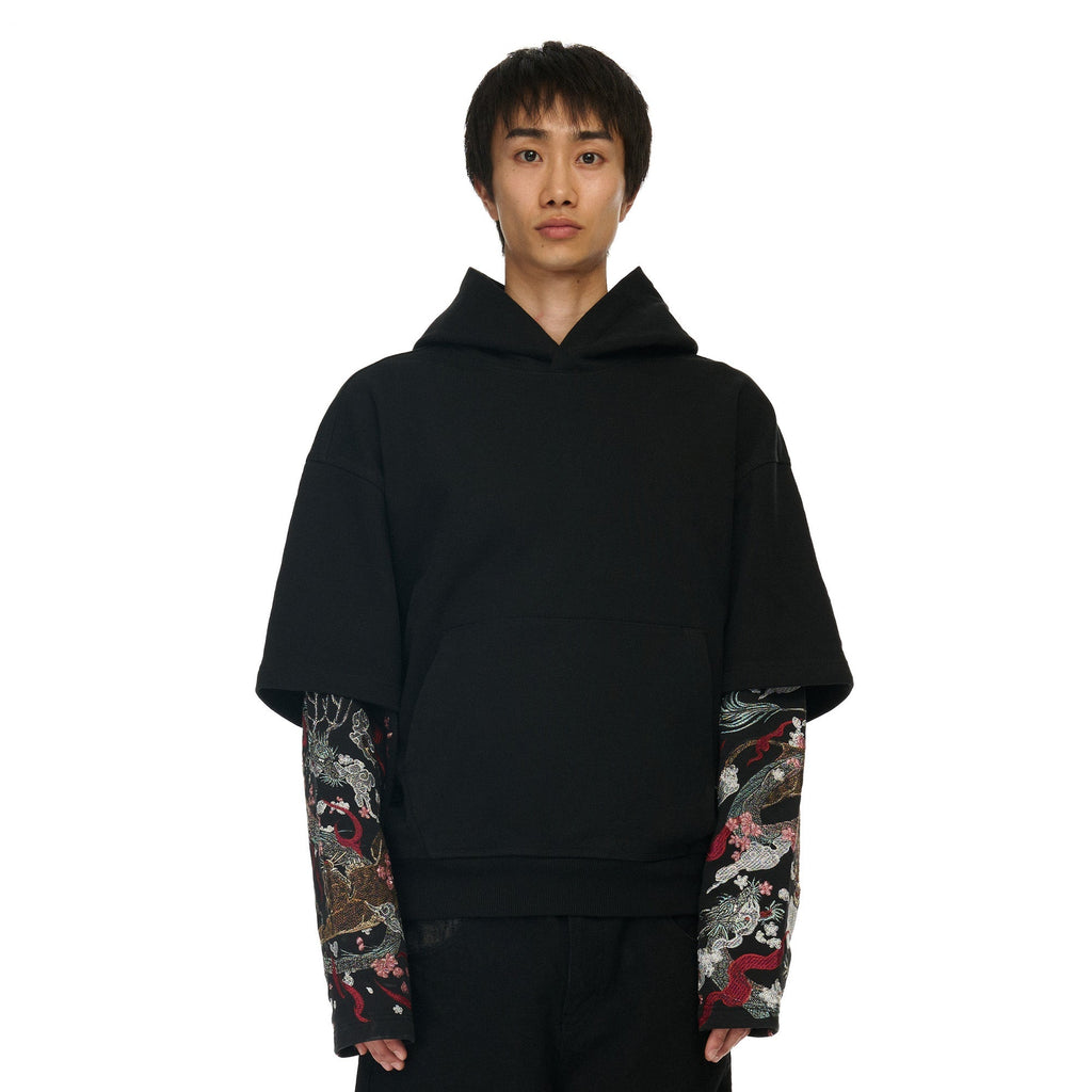 "yakuza" double sleeve Hoodie