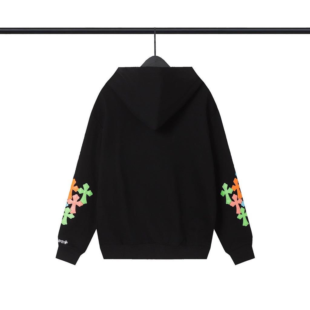 Chrome Heart Hoodie Croix Tires Zip Cardigan Hooded Sweater