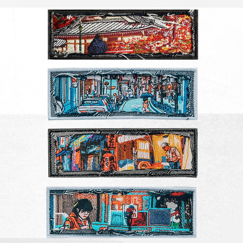 "Japan" Hoodie grey melange