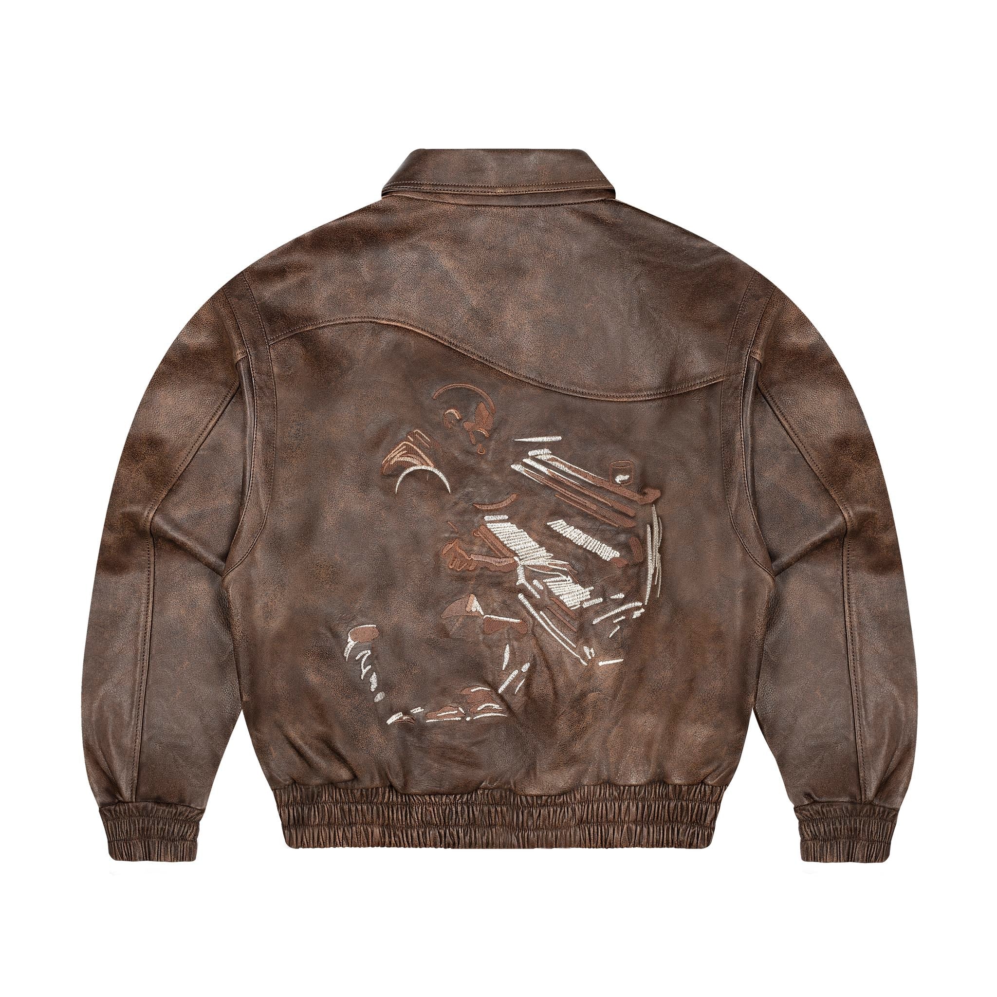 "jazz v2" leather jacket